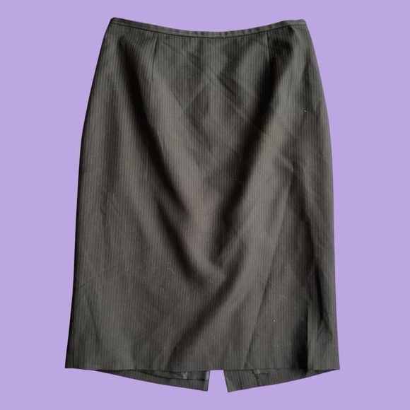 Calvin Klein pinstripe pencil skirt size 2 - Picture 2 of 11